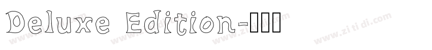 Deluxe Edition字体转换